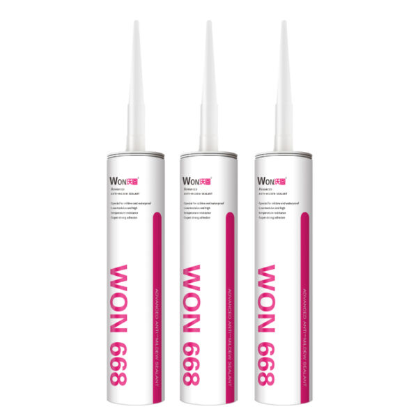 Ketoxime transparent neutral silicone adhesive WON 668