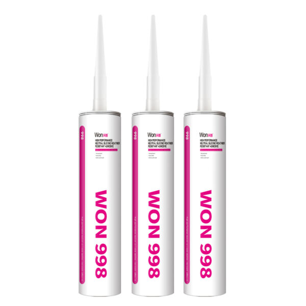 Ketoxime high performance neutral silicone weatherproof adhesive WON 998
